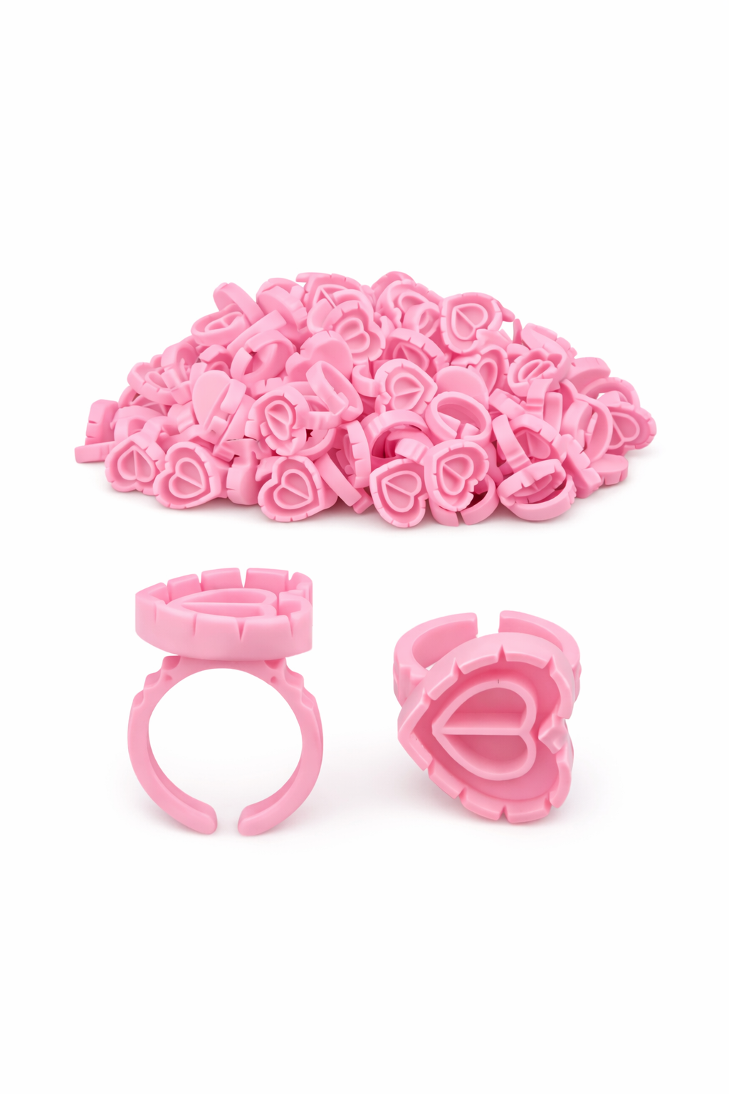 Heart Glue Rings 20 Pc