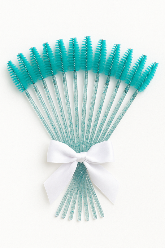 Big Tip Teal Sparkling Lash Spoolies