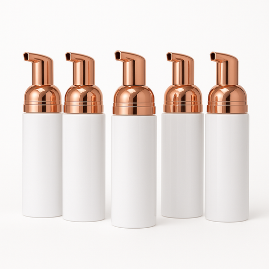60 ml 5 pack Rose Gold Foam Pump Bottles